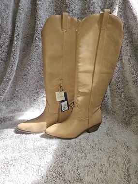 Universal Thread Sommer Western Boots Tan Knee High Pointed Toe 7.5 NWT Target